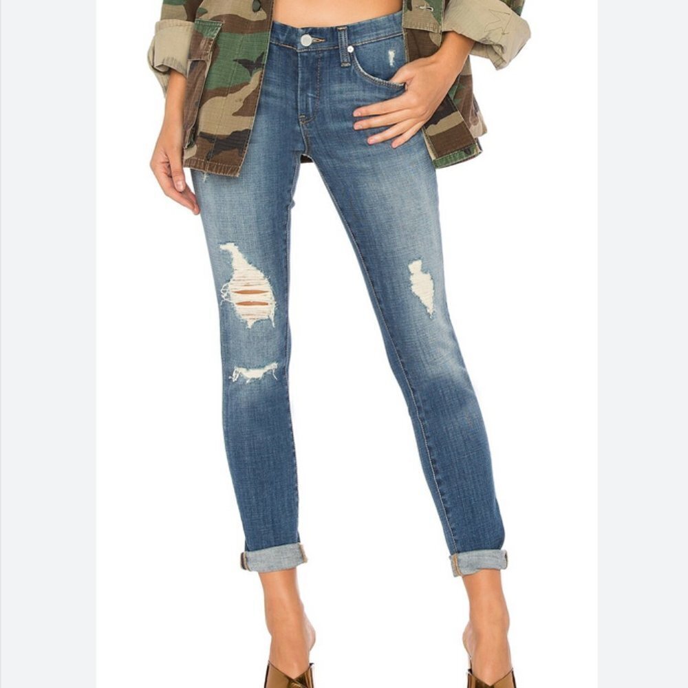 Blank NYC‎ Skinny Classique Jeans Cropped Fit Strech Denim Boho Jeans sz 27